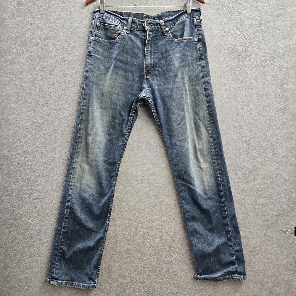 Levi's 505 Men Jeans 33X30 Blue Denim 27" Inseam